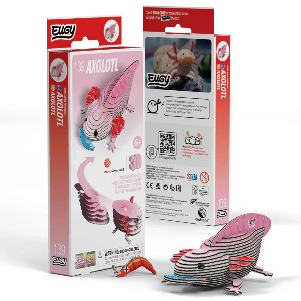 EUGY Axolotl - Kids Cardboard Craft Kit - Image 8