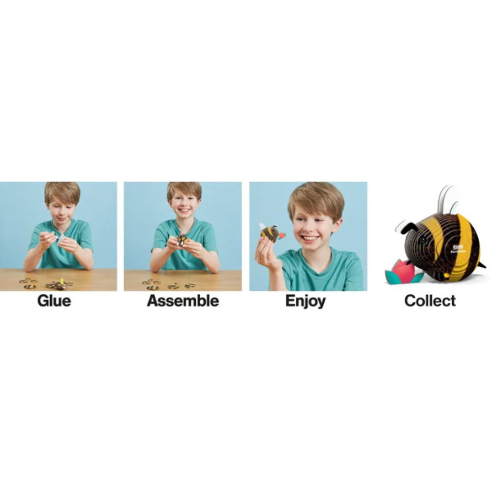 EUGY Bumblebee - Kids Cardboard Craft Kit - Image 8