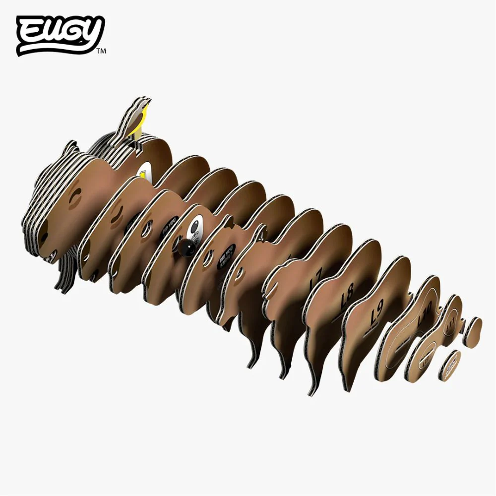 EUGY Capybara - Kids Cardboard Craft Kit - Image 4