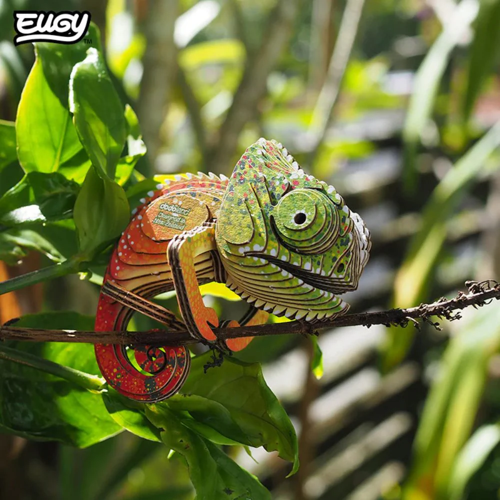 EUGY Chameleon - Kids Cardboard Craft Kit - Image 6