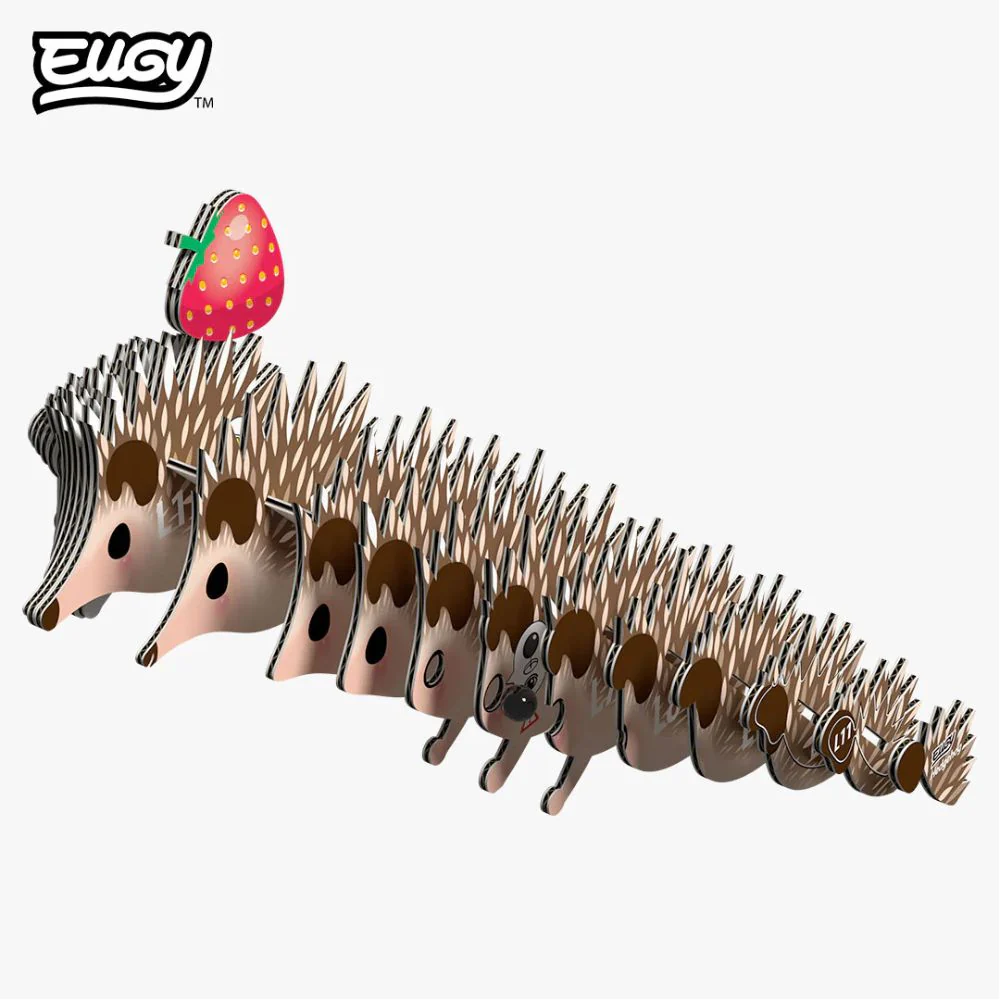 EUGY Hedgehog - Kids Cardboard Craft Kit - Image 5