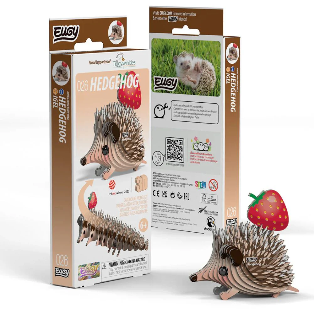 EUGY Hedgehog - Kids Cardboard Craft Kit - Image 6