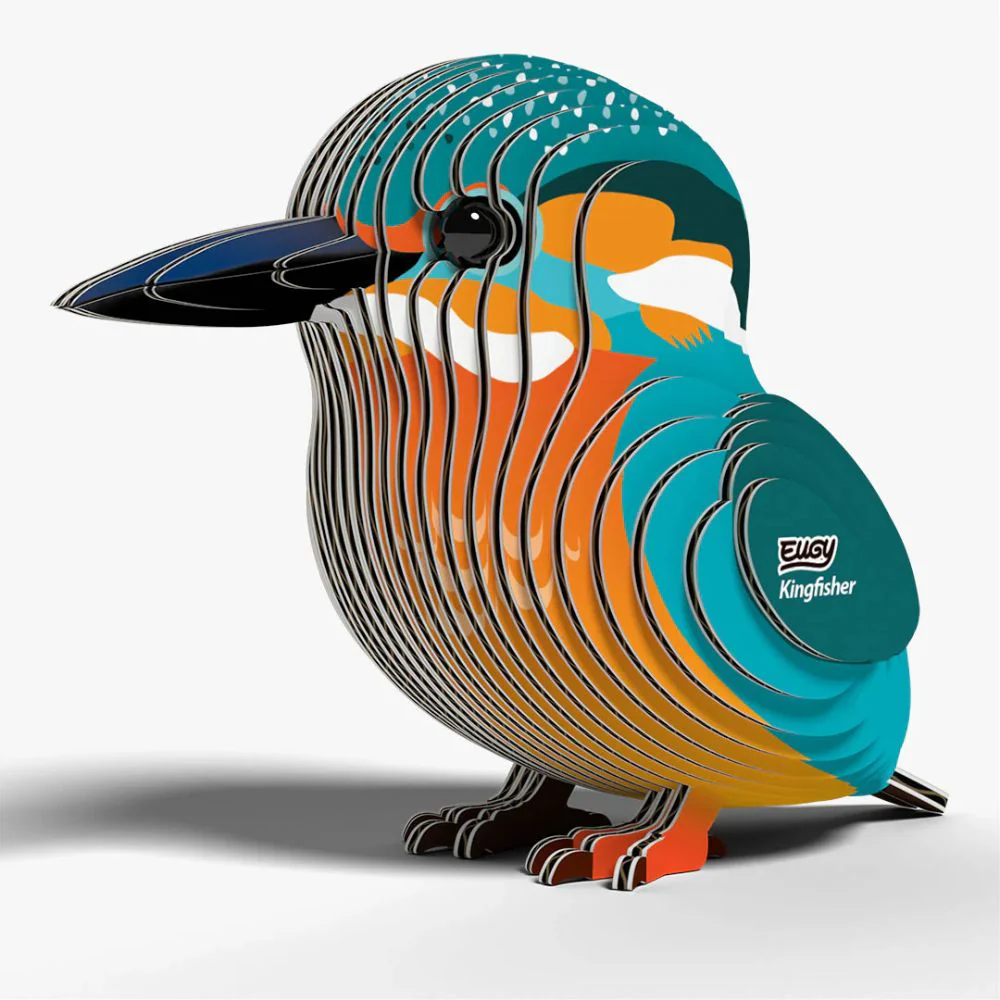 EUGY Kingfisher - Kids Cardboard Craft Kit - Image 3