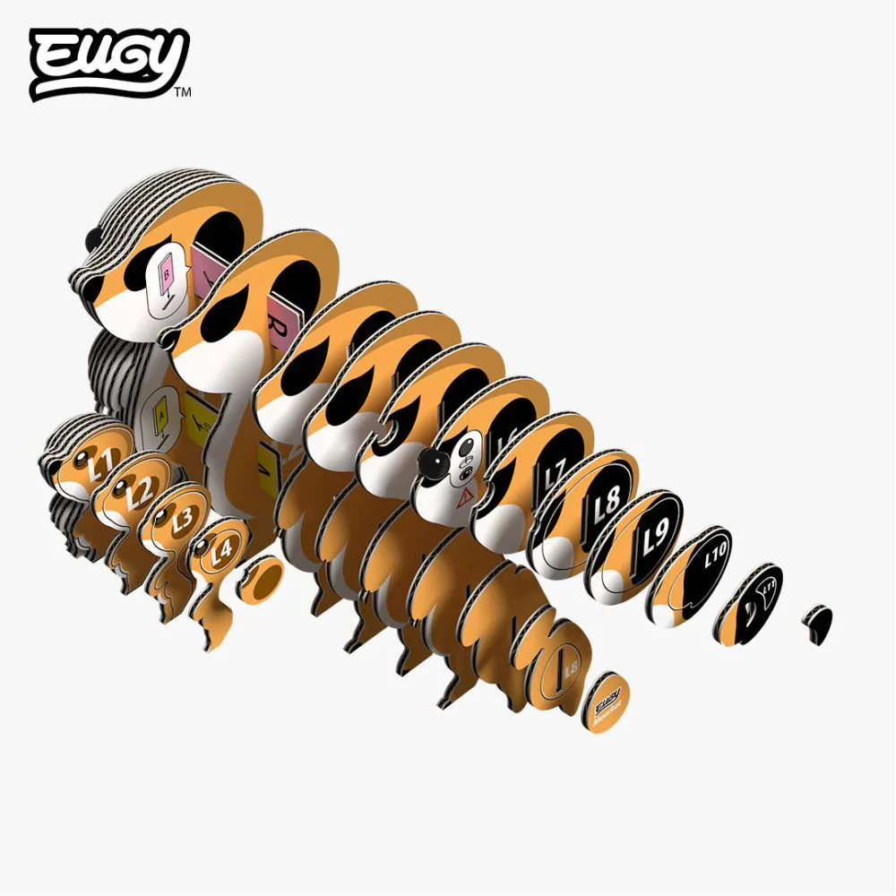 EUGY Meerkat - Kids Cardboard Craft Kit - Image 5