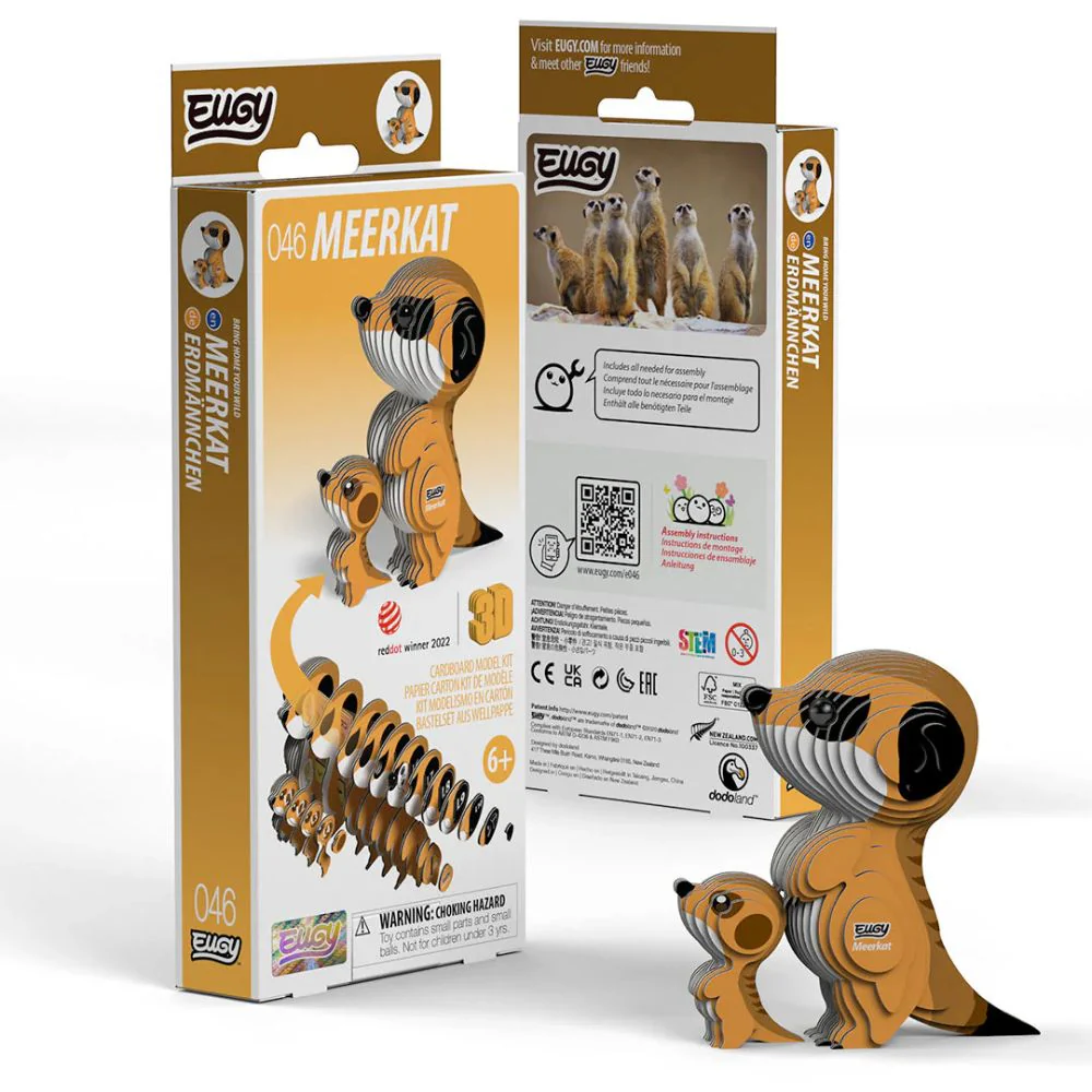 EUGY Meerkat - Kids Cardboard Craft Kit - Image 6