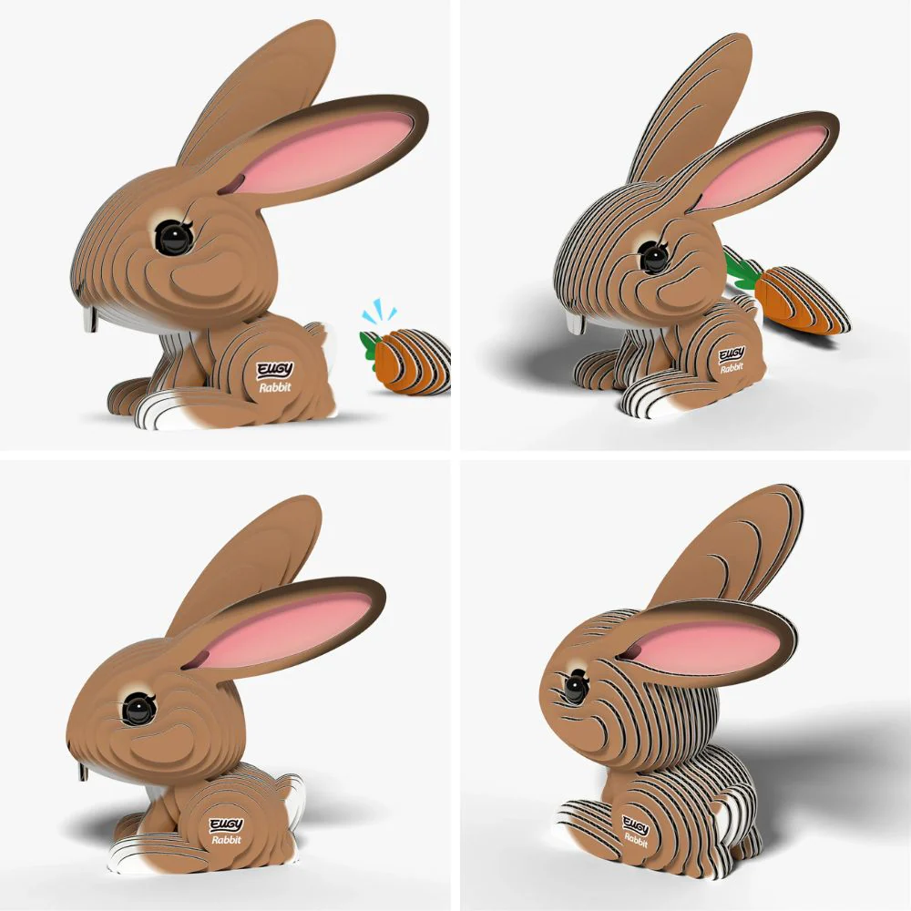 EUGY Rabbit - Kids Cardboard Craft Kit - Image 3