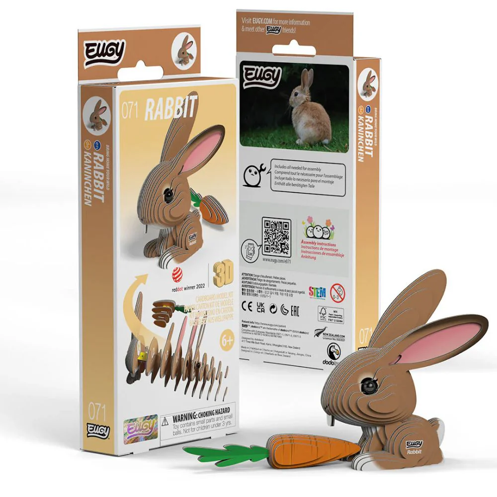 EUGY Rabbit - Kids Cardboard Craft Kit - Image 5