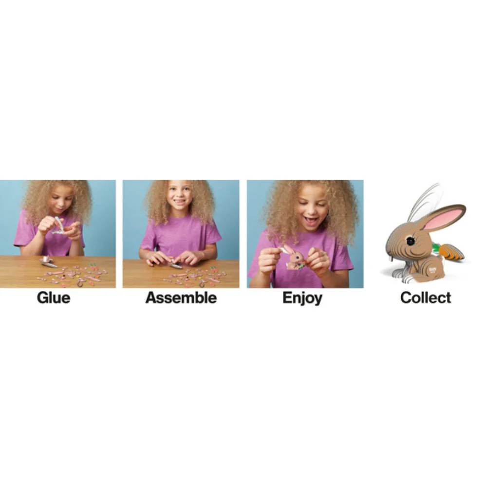 EUGY Rabbit - Kids Cardboard Craft Kit - Image 8