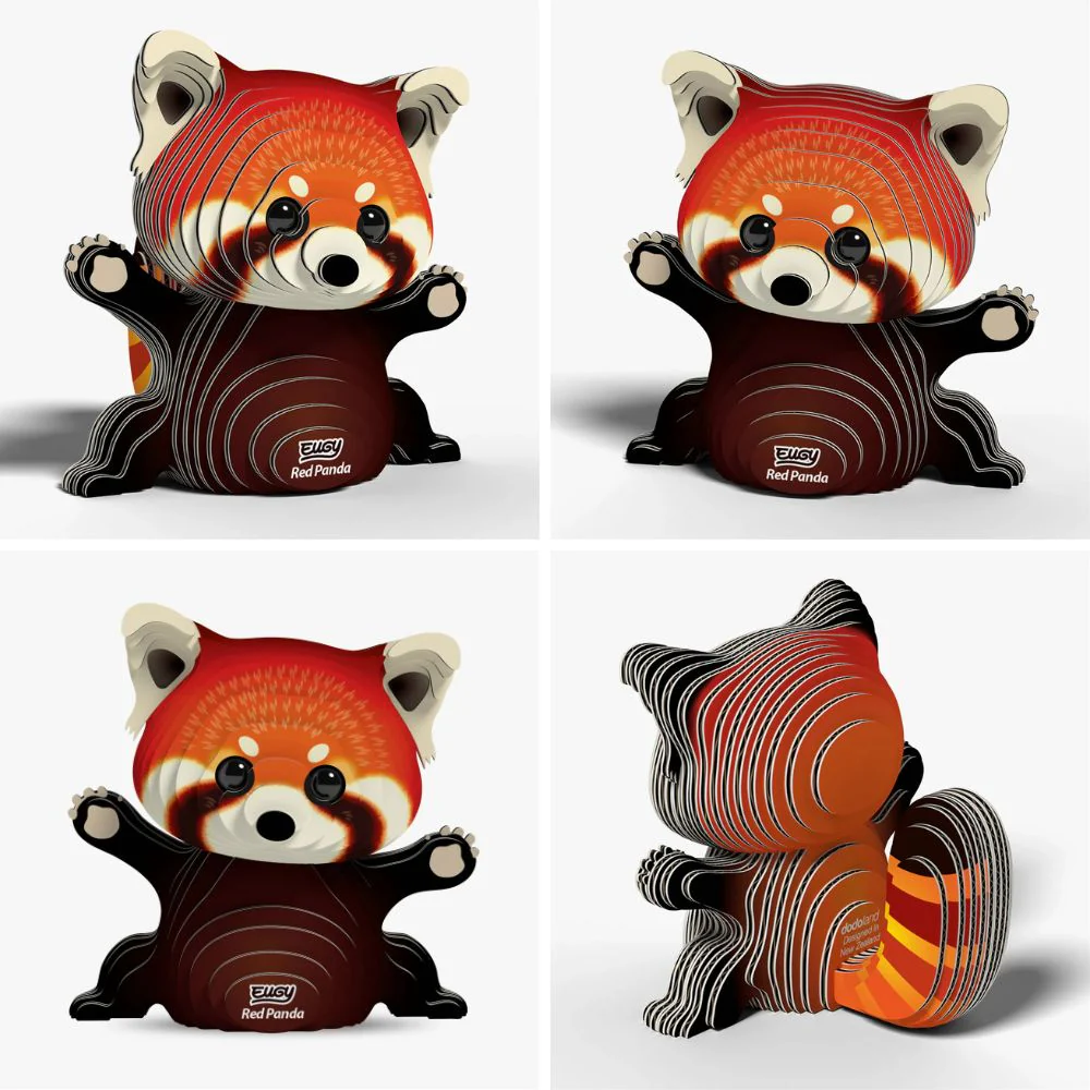 EUGY Red Panda - Kids Cardboard Craft Kit - Image 3