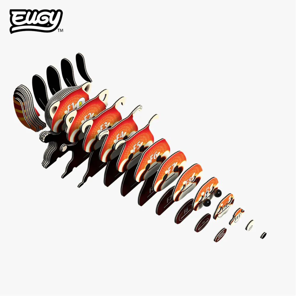 EUGY Red Panda - Kids Cardboard Craft Kit - Image 4