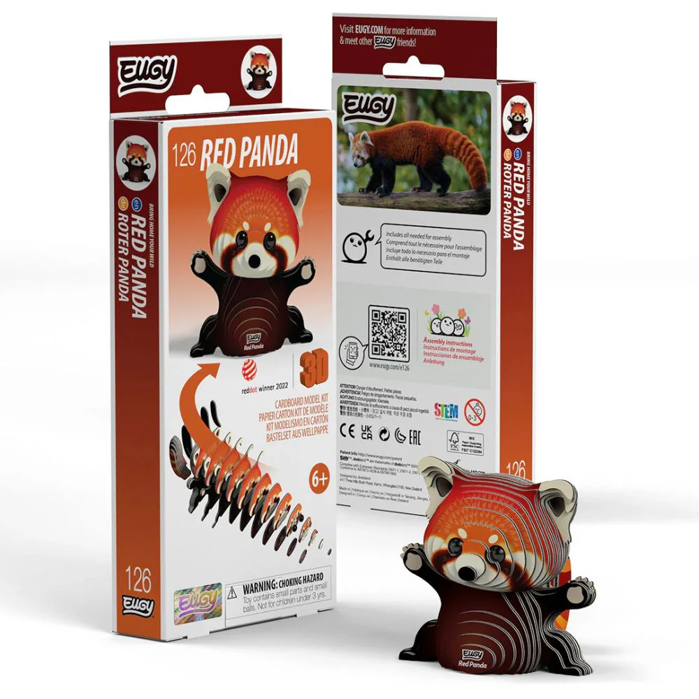 EUGY Red Panda - Kids Cardboard Craft Kit - Image 5