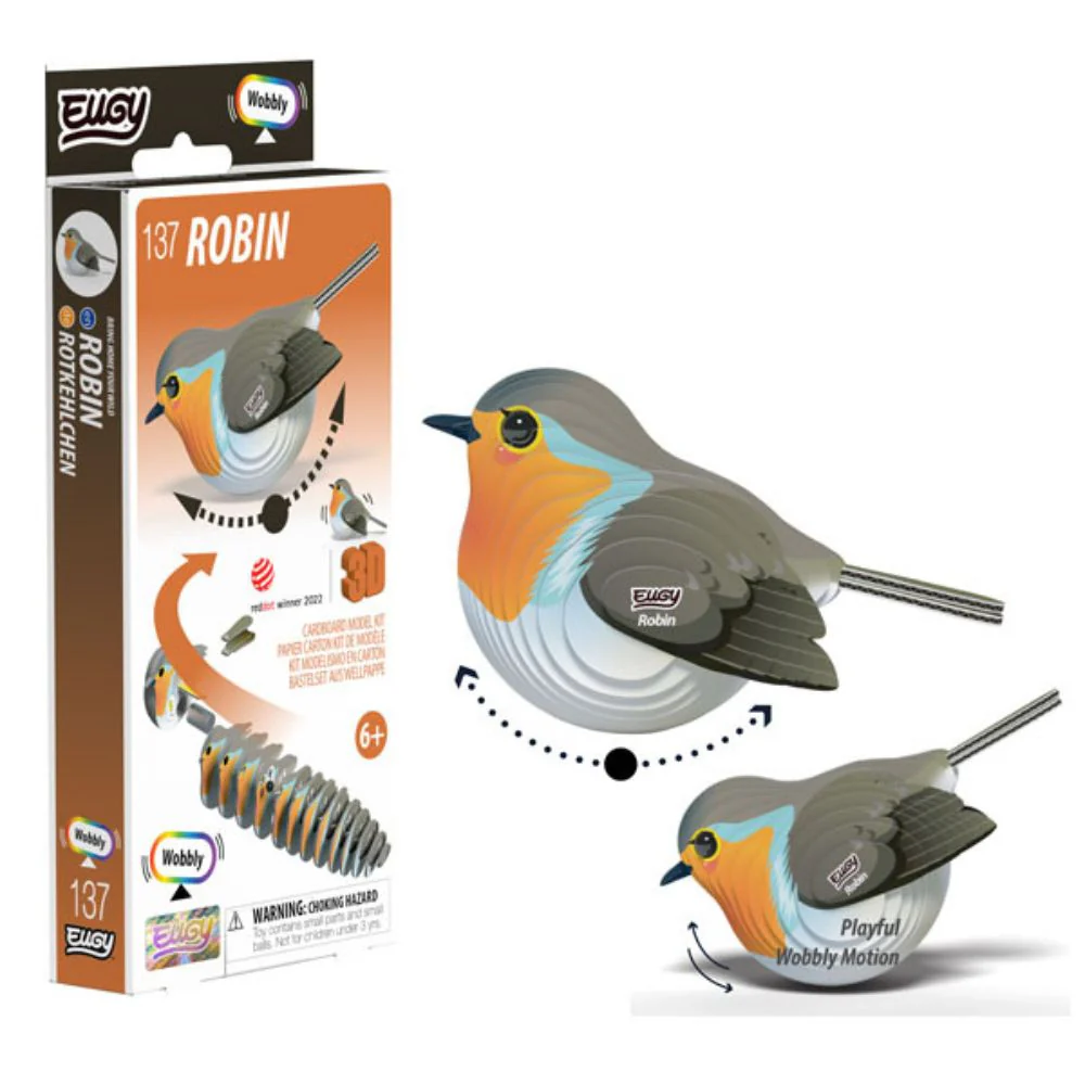 EUGY Robin - Kids Cardboard Craft Kit - Image 3