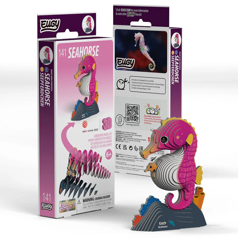 EUGY Seahorse - Kids Cardboard Craft Kit - Image 3