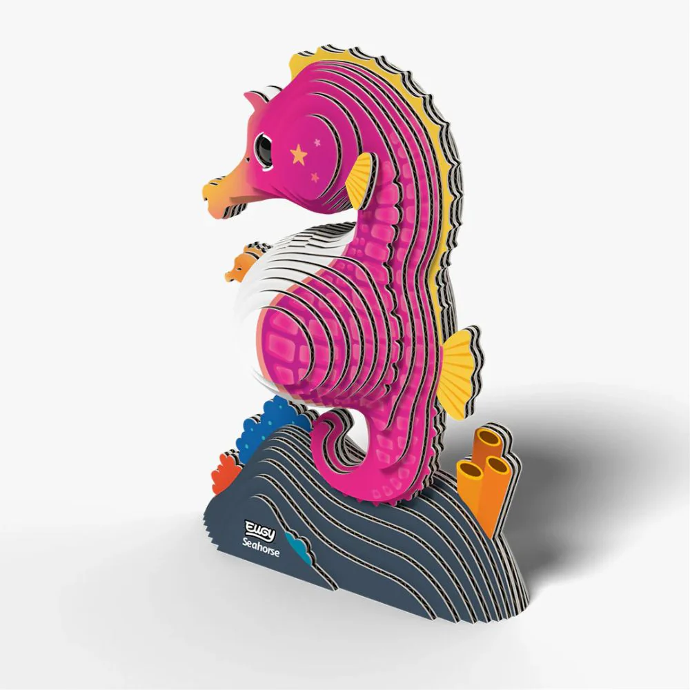 EUGY Seahorse - Kids Cardboard Craft Kit - Image 4