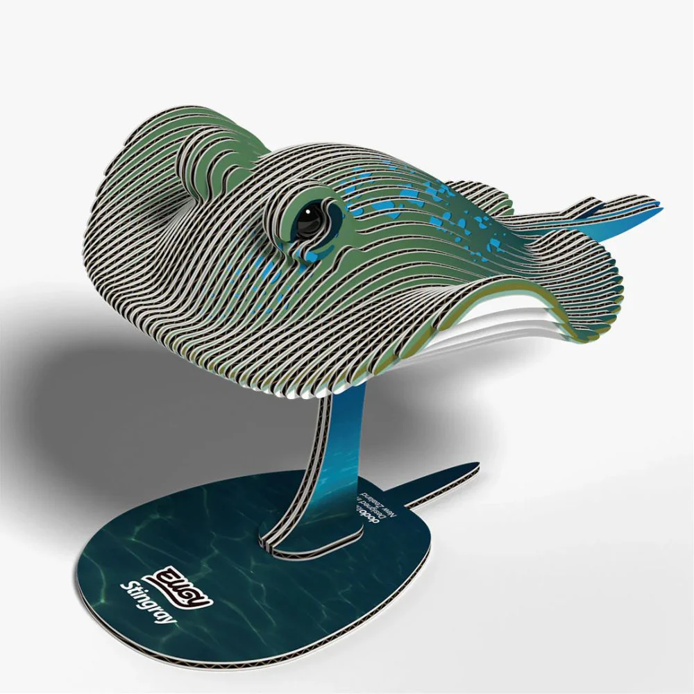 EUGY Stingray - Kids Cardboard Craft Kit - Image 3