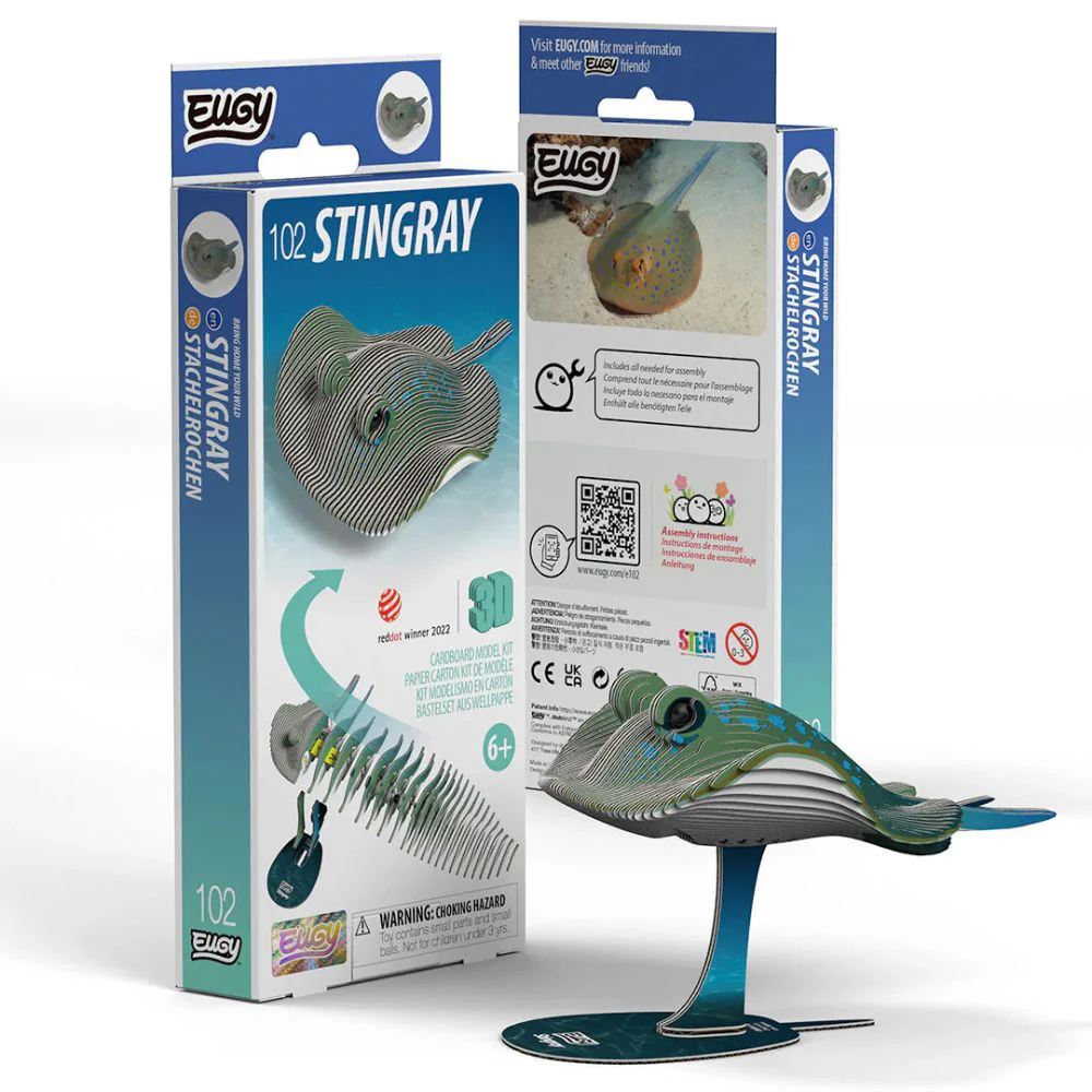 EUGY Stingray - Kids Cardboard Craft Kit - Image 7