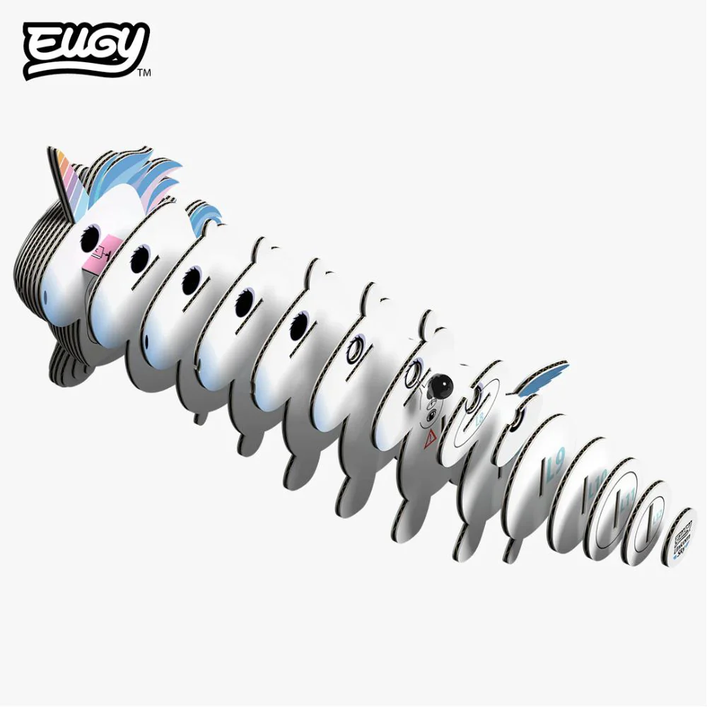 EUGY Unicorn Sky - Kids Cardboard Craft Kit - Image 5