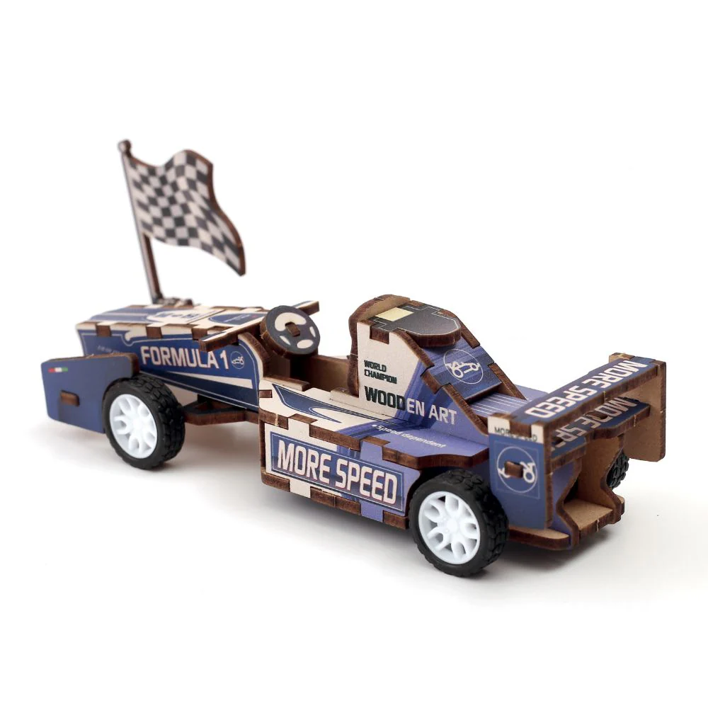 Build Your Own Formula 1 Wooden 3D Model - actually drives! - Image 3