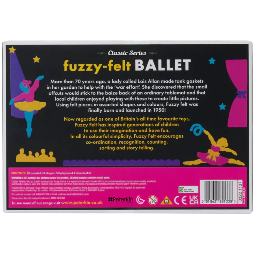 Fuzzy Felt Retro Ballet - Gifts For 3 Year Olds - Image 6