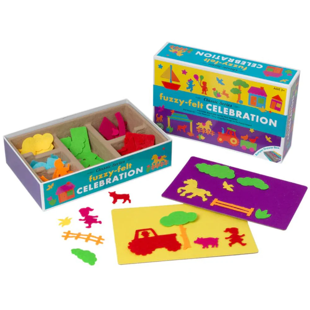 Fuzzy Felt Retro Drawer Gift Set - Celebration - Image 2