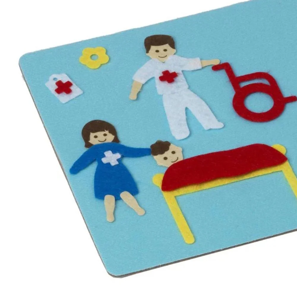 Fuzzy Felt Retro Hospital - Gifts For 3 Year Olds - Image 2