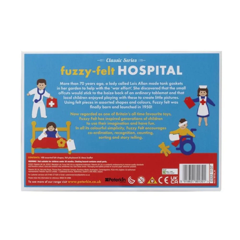 Fuzzy Felt Retro Hospital - Gifts For 3 Year Olds - Image 6