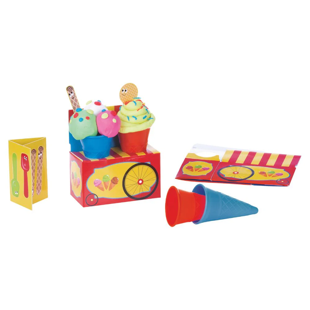 Giotto Be-Be My Ice Cream Modelling 11pcs Set - Play Dough for Toddlers - Image 2