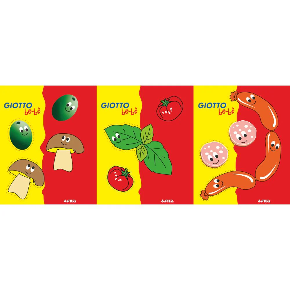 Giotto Be-Be My Pizza Modelling Set – Soft Dough Pizza Play Kit for Toddlers - Image 2