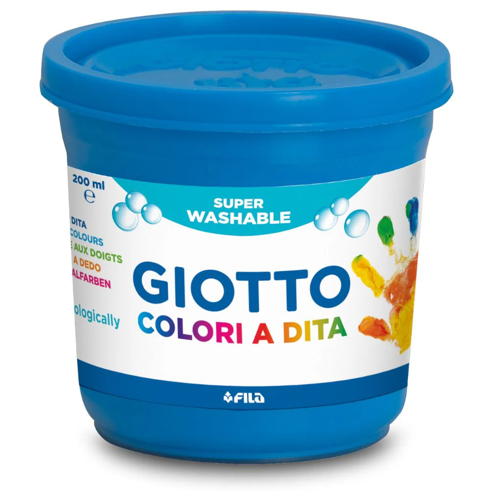Giotto Finger Paint 6 x 200ml Set - Super Safe Finger Paint for Kids 2+ - Image 2
