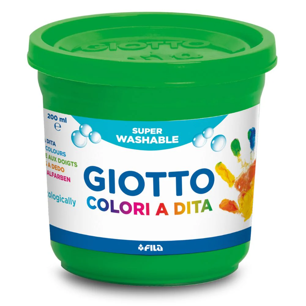 Giotto Finger Paint 6 x 200ml Set - Super Safe Finger Paint for Kids 2+ - Image 5