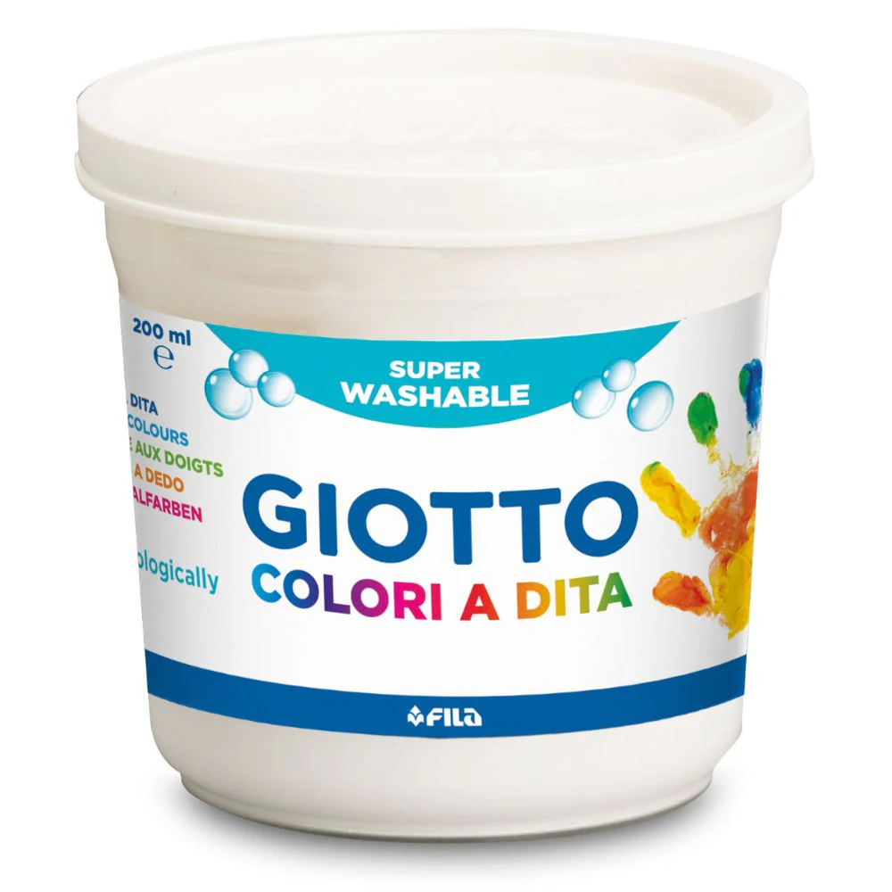 Giotto Finger Paint 6 x 200ml Set - Super Safe Finger Paint for Kids 2+ - Image 6