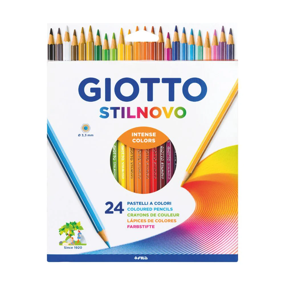 Giotto Stilnovo 24 Colouring Pencil Set – Premium Colour Pencils for Kids 5+ - Image 2