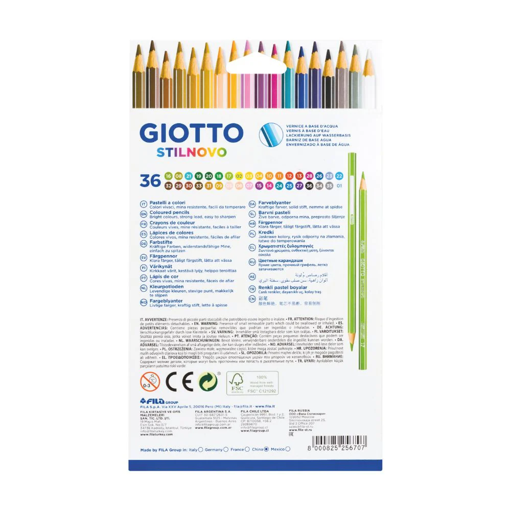 Giotto Stilnovo 36-Colour Hexagonal Pencils – School-Friendly, 3.3 mm Lead - Image 3