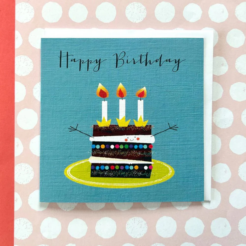Happy Birthday Cake Birthday Card - Image 4