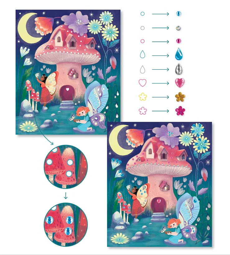 Janod Magic Fairy Creative Rhinestones Kit - Image 3
