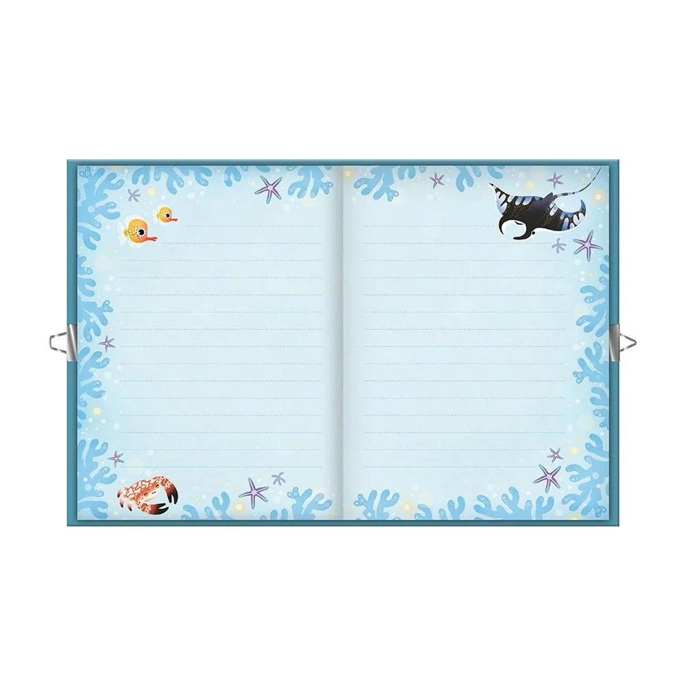 Janod Magic Ocean Secret Notebook, Stickers & Pen - Image 2