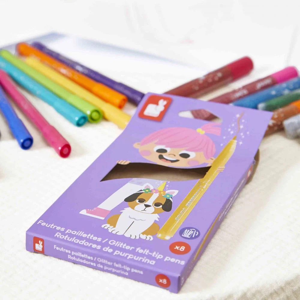 Janod Glitter Felt Pens - Image 3