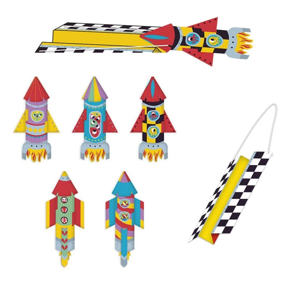 Janod Origami Paper Rockets - Image 2