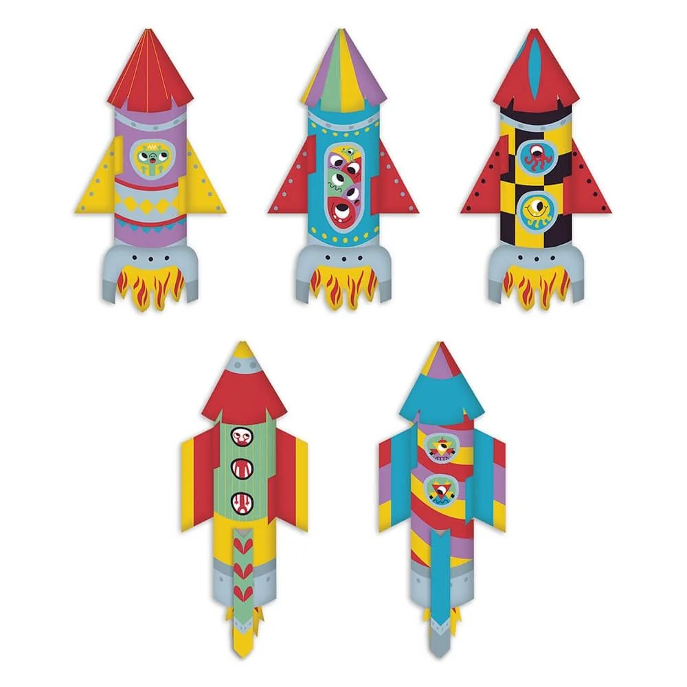 Janod Origami Paper Rockets - Image 4