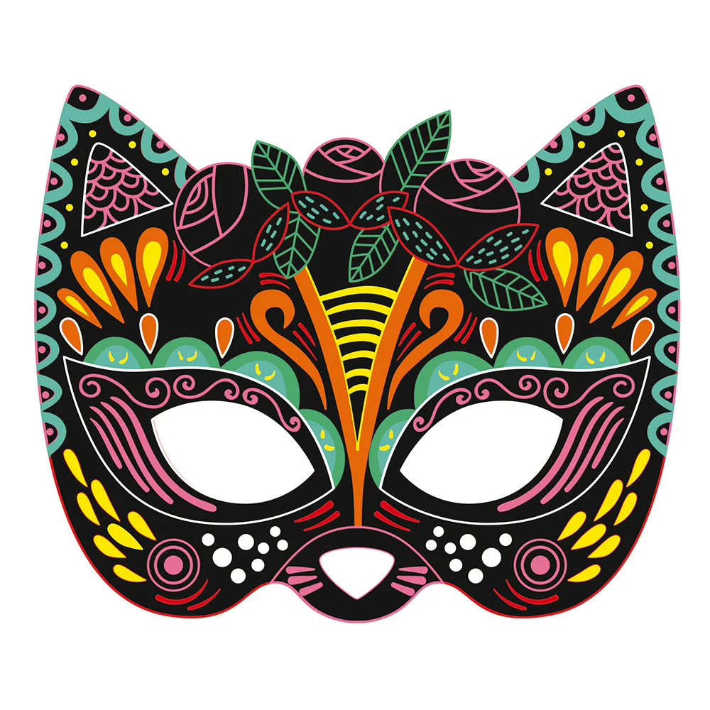 Janod Scratch Art for Kids- Party Masks - Image 3