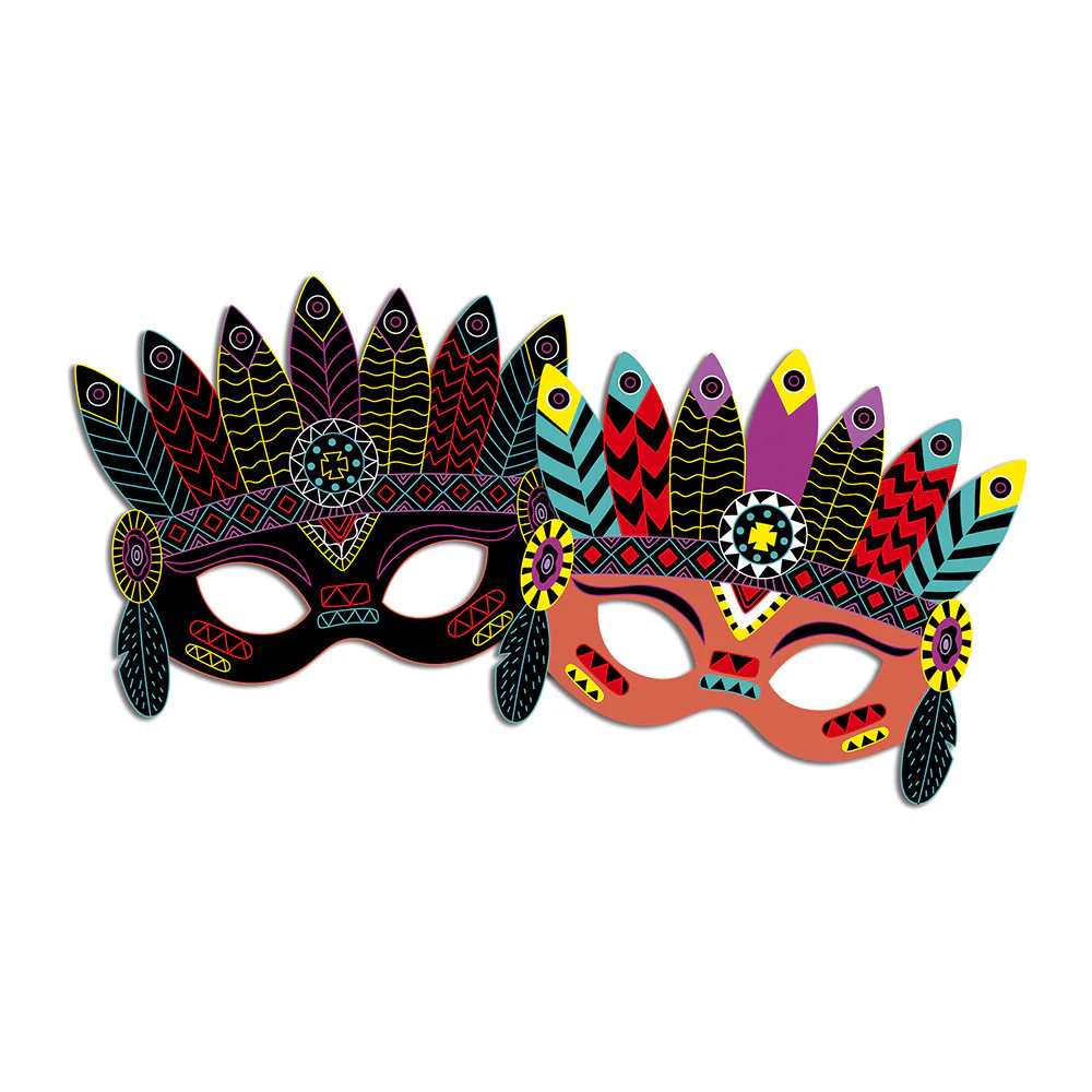 Janod Scratch Art for Kids- Party Masks - Image 5