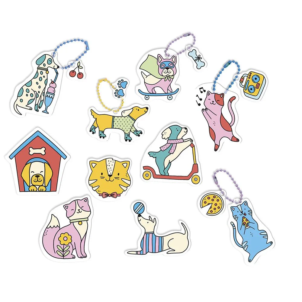 Janod Shrink Plastic Cats & Dogs - Image 2