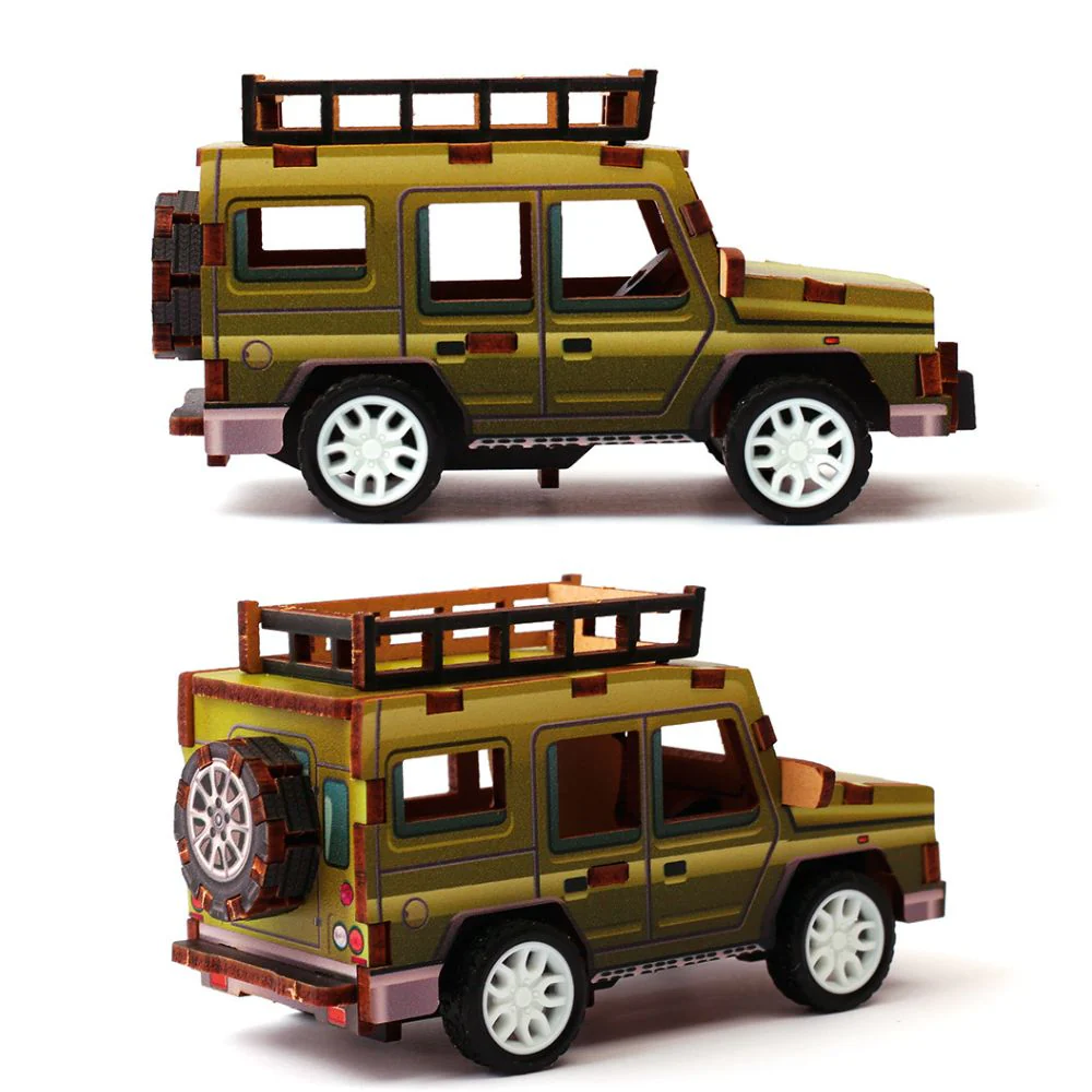 Build Your Own Jeep Wooden 3D Model  - actually drives! - Image 3