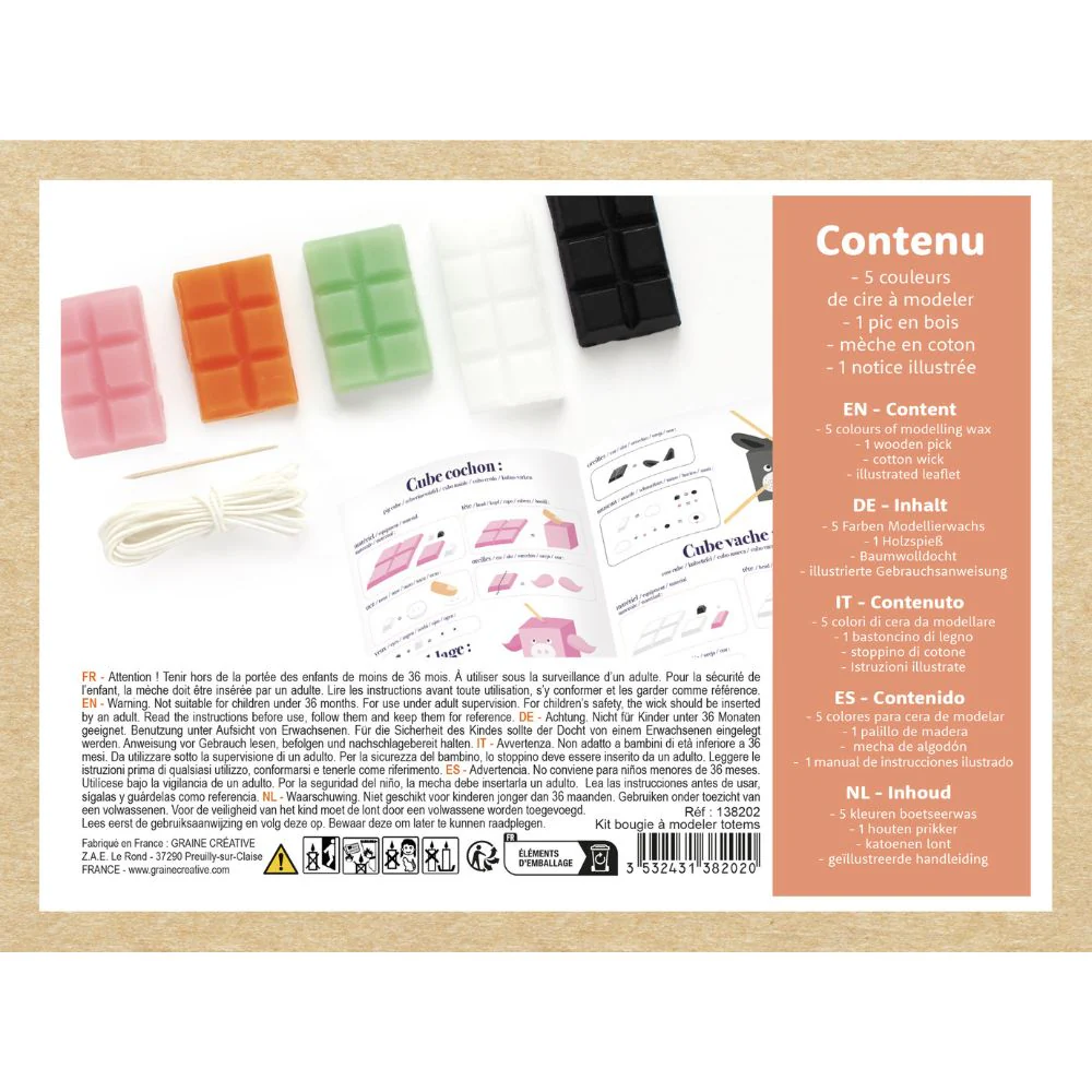 Kids Candle Making Kit - Totem Animals - Image 4