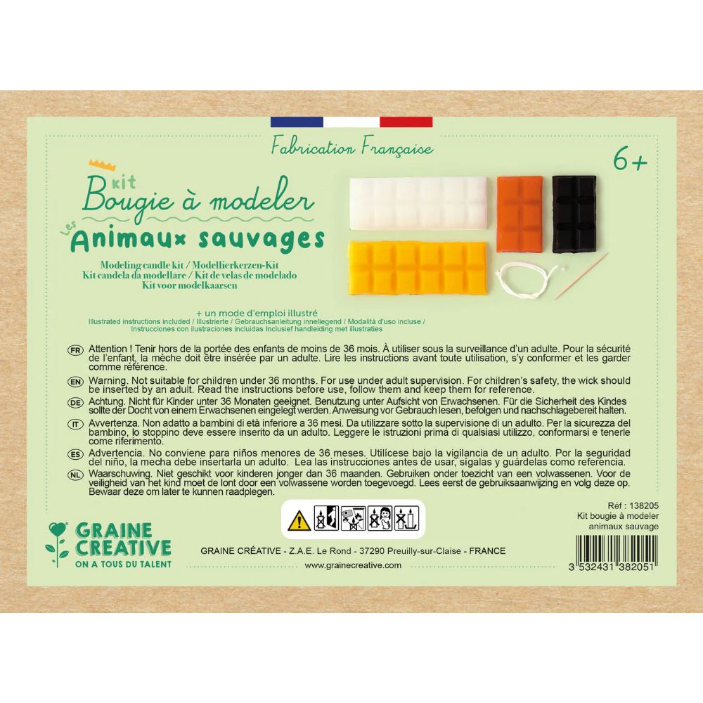 Kids Candle Making Kit - Wild Animals - Image 8