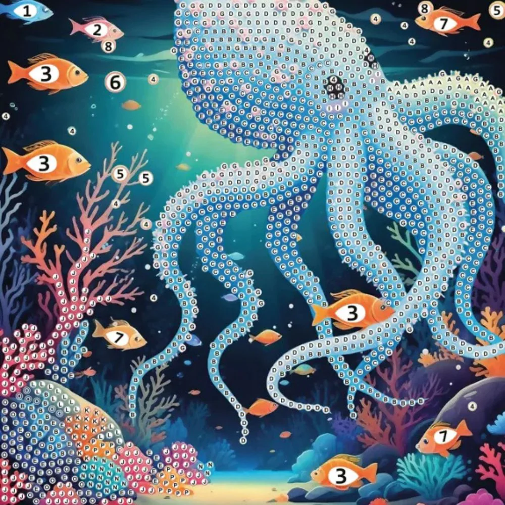 Kids Diamond Painting - Sea Creatures - Image 4