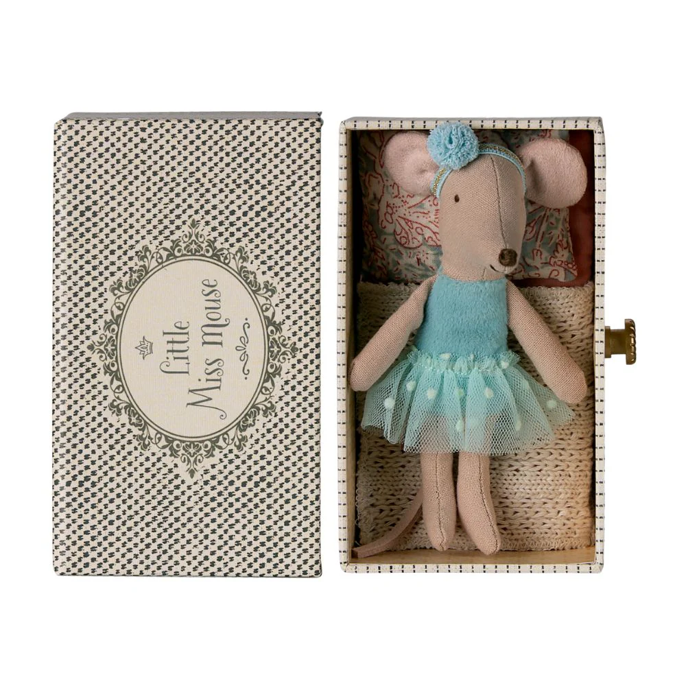 Maileg Dance Mouse in Daybed Matchbox - Image 4