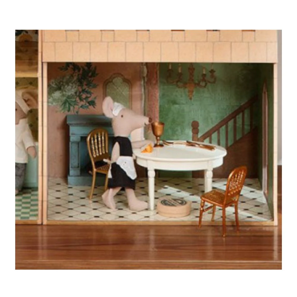 Maileg Mouse Gold Chair - for Maileg Castle - Image 4