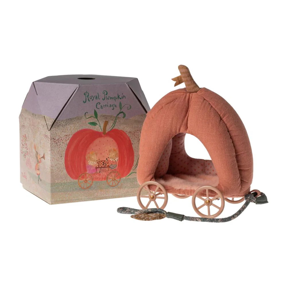 Maileg Pumpkin Carriage, Mouse - Image 3