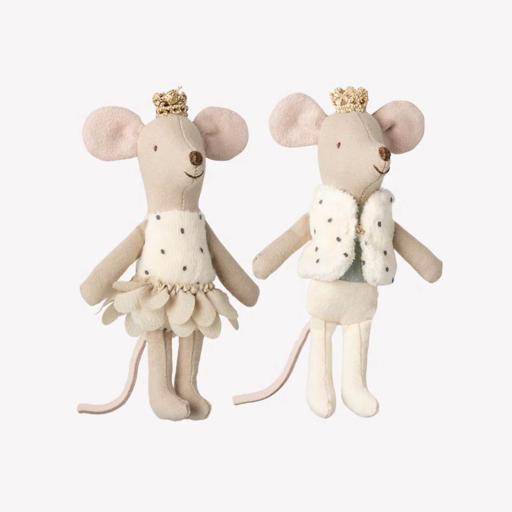 Maileg Royal Twins Mice, Little Sister and Brother Matchbox Mice - Image 3